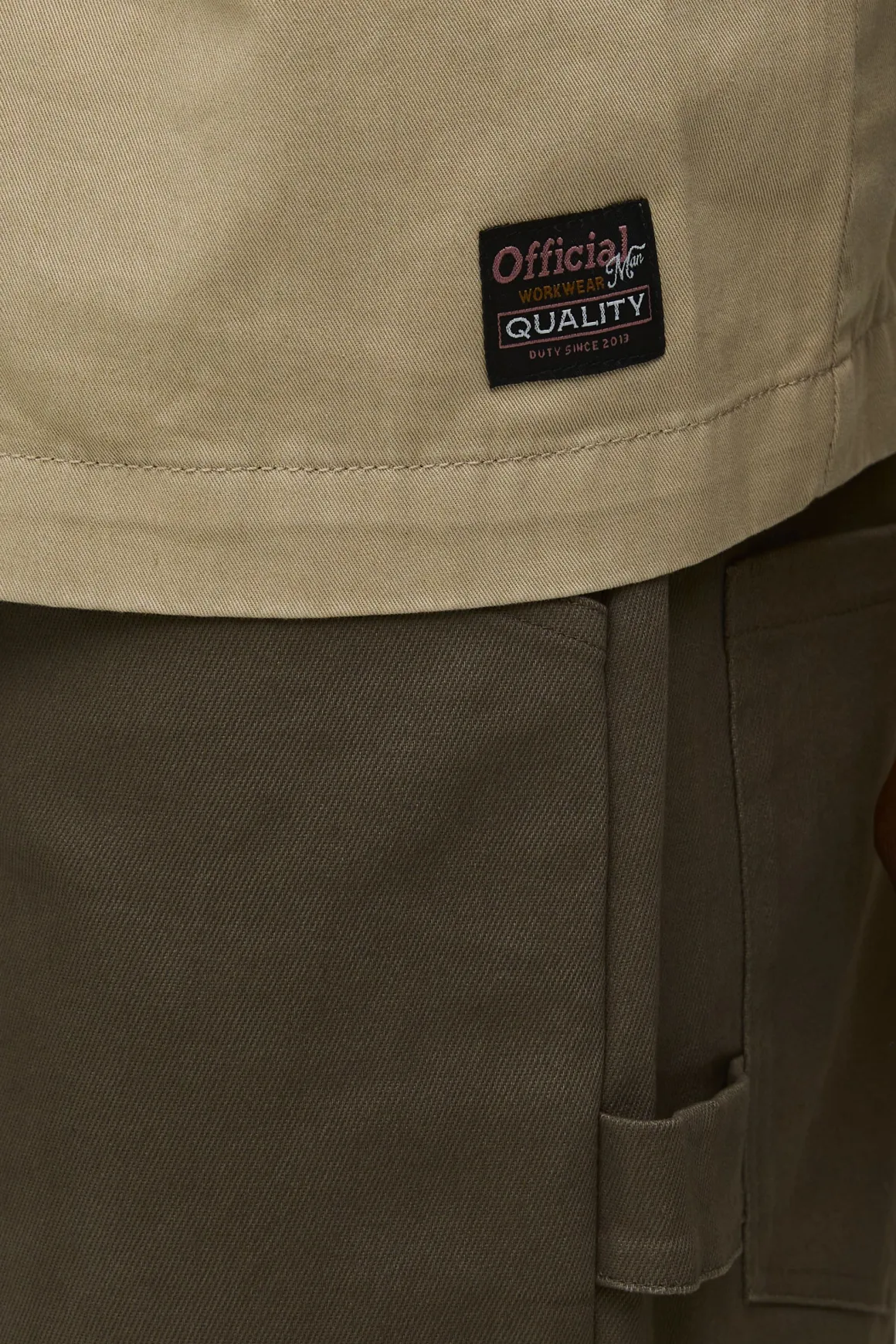 Surchemise Ouvrière Oversize à Fermeture Quart Zip