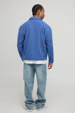 Surchemise oversize à carreaux Boucle Bungee Hem