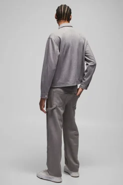 Surchemise oversize en synthétique croco