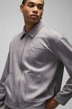 Surchemise oversize en synthétique croco