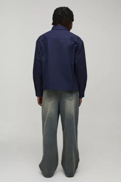 Surchemise Oversize À Manches Longues Avec Appliqué BM