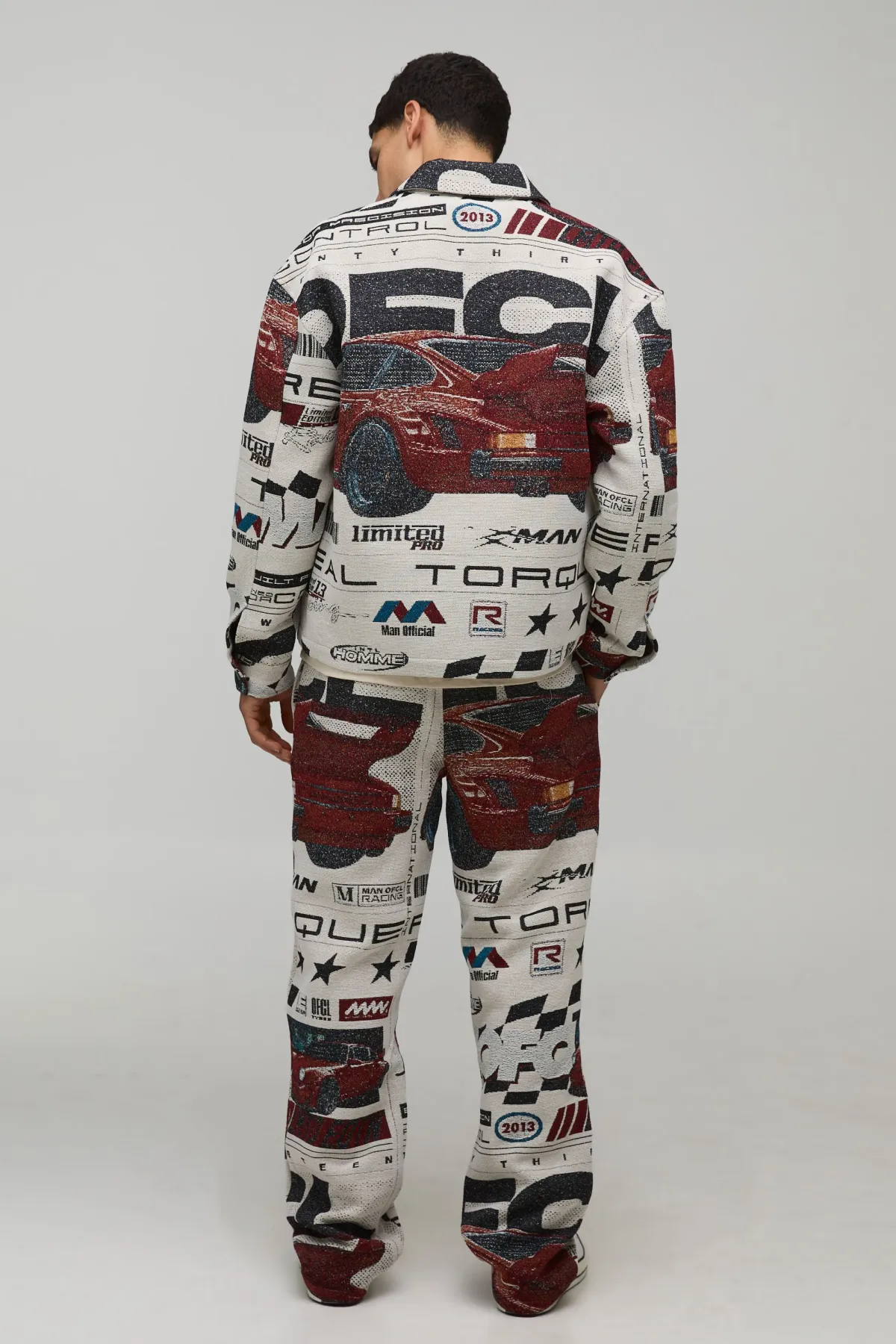 boohooMAN Surchemise Tapisserie Moto Regular<Homme Ensembles|Chemises