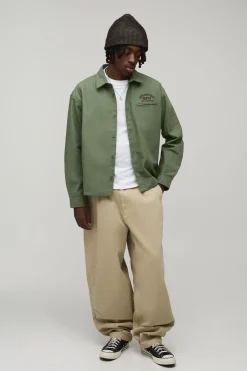 Surchemise Workwear Oversize Brodée