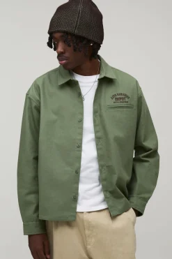 Surchemise Workwear Oversize Brodée