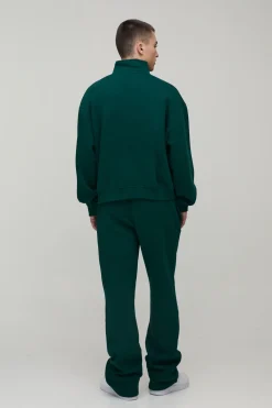 Surdimensionné Boxy B 1/4 Zip survêtement superposé