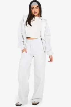boohoo Survêtement avec sweat à capuche Deep Hem et joggeur à jambe droite<Femme Survêtements|Survêtements
