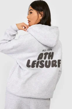 Survêtement à capuche à imprimé puff