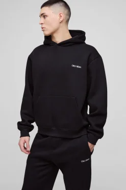 boohooMAN Survêtement à capuche pour homme oversize boxy 330gsm<Homme Survêtements
