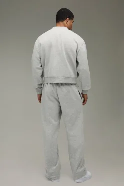 boohooMAN Survêtement Cardigan Jersey Appliqué Official Man Coupe Ample Oversize<Homme Survêtements