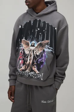 boohooMAN Survêtement à Casynthétiqueche Graphique Renaissance Coupe Ample Oversize<Homme Survêtements