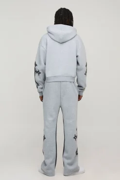 boohooMAN Survêtement à Casynthétiqueche Croisé Rétréci avec Soufflets Évasés Zippés<Homme Survêtements