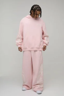 Survêtement à Casynthétiqueche Oversize avec Motif Dragon