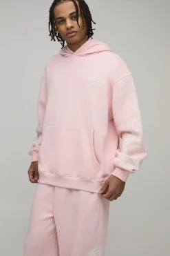 Survêtement à Casynthétiqueche Oversize avec Motif Dragon
