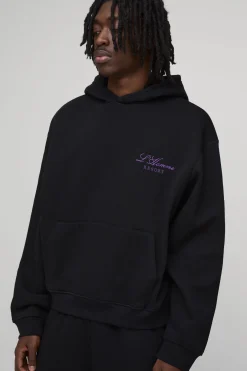 Survêtement À Casynthétiqueche Brodé Homme Coupe Ample Oversize