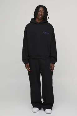 Survêtement À Casynthétiqueche Brodé Homme Coupe Ample Oversize