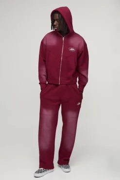 boohooMAN Survêtement à Casynthétiqueche Oversize Style Western Délavé avec Appliqués et Clous<Homme Survêtements