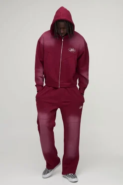 boohooMAN Survêtement à Casynthétiqueche Oversize Style Western Délavé avec Appliqués et Clous<Homme Survêtements