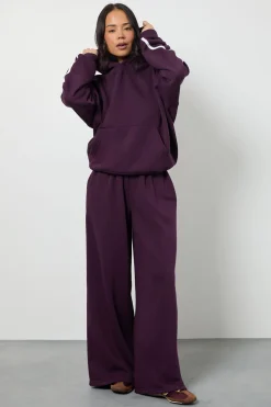 boohoo Survêtement à Casynthétiqueche Jambes Droites avec Bandes Latérales<Femme Survêtements|Survêtements