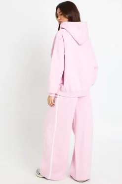 boohoo Survêtement à Casynthétiqueche Jambes Droites avec Bandes Latérales<Femme Survêtements|Survêtements