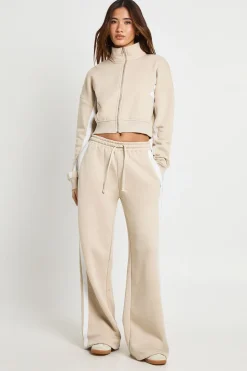 boohoo Survêtement Col Cheminée À Rayures Contrastées<Femme Survêtements|Survêtements