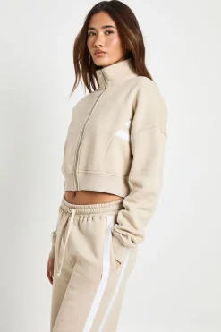 boohoo Survêtement Col Cheminée À Rayures Contrastées<Femme Survêtements|Survêtements