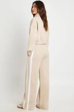 boohoo Survêtement Col Cheminée À Rayures Contrastées<Femme Survêtements|Survêtements