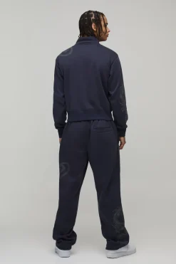 Survêtement Coupe Regular À Col Montant Zippé Avec Motif Dragon