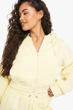 Survêtement court à zip avec couture apparente