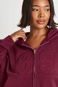 boohoo Survêtement Grande Taille à Casynthétiqueche Zippé avec Appliqué 89<Femme Survêtements|Survêtements
