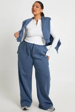 Survêtement Grande Taille à Col Cheminée et Double Zip