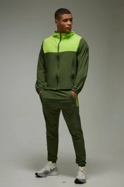 boohooMAN Survêtement homme actif à blocs de couleurs, coupe régulière<Femme Tout Afficher|Tout Afficher Activewear