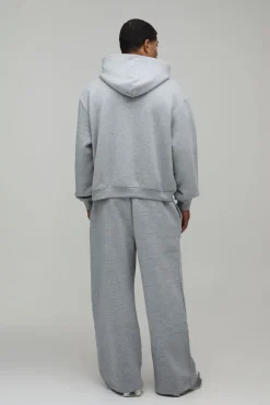 Survêtement Homme Oversize Boxy à Casynthétiqueche Zippé et Jambes Larges