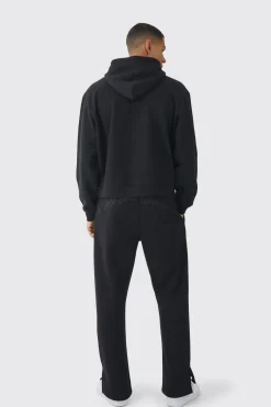 Survêtement homme oversize à coupe carrée et ourlet fendu