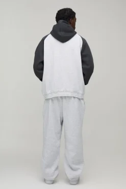 Survêtement Homme Surdimensionné à Casynthétiqueche et Manches Raglan
