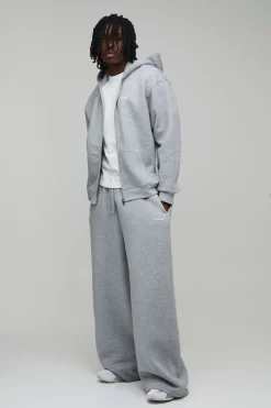 Survêtement Homme Tall Oversize Boxy Sport à Casynthétiqueche Zippé Jambes Larges