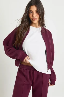 Survêtement Jambes Droites avec Veste Bomber Zippée