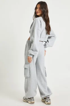 Survêtement Jogger Cargo avec Sweatshirt Ample