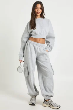 Survêtement Jogger Cargo avec Sweatshirt Ample