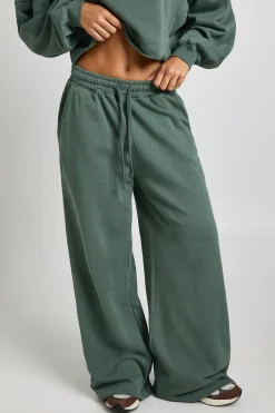 Survêtement jogging lavé à demi-zip et jambes droites