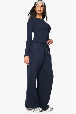 boohoo Survêtement à manches longues avec boutons en côtes<Femme Survêtements|Survêtements