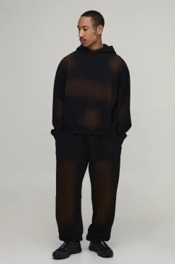 boohooMAN Survêtement Oversize Ample Délavé Par Synthétiquelvérisation<Homme Survêtements