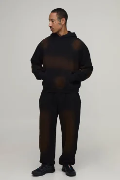 boohooMAN Survêtement Oversize Ample Délavé Par Synthétiquelvérisation<Homme Survêtements