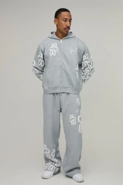 Survêtement oversize fleuri