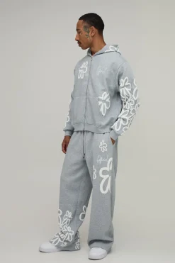 Survêtement oversize fleuri