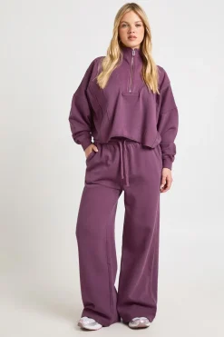 boohoo Survêtement Petite à Col Montant et Demi-Fermeture Éclair Effet Délavé<Femme Survêtements|Survêtements