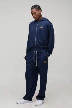 Survêtement Sweat à Casynthétiqueche Tricot Zippé Oversize Boxy et Jogging Baggy