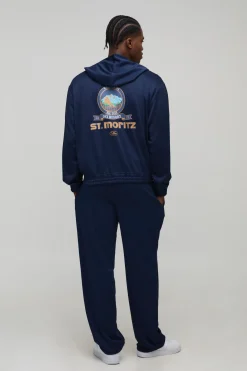 Survêtement Sweat à Casynthétiqueche Tricot Zippé Oversize Boxy et Jogging Baggy