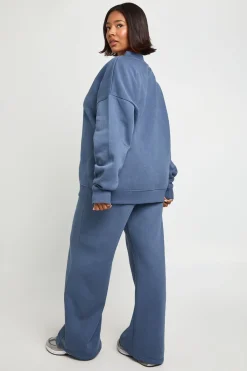 boohoo Survêtement Sweat-shirt Universitaire Col V Grande Taille<Femme Survêtements|Survêtements