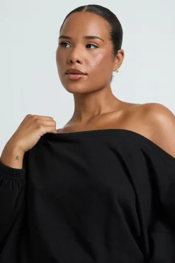 Sweat Asymétrique À Envers Bouclette Plus