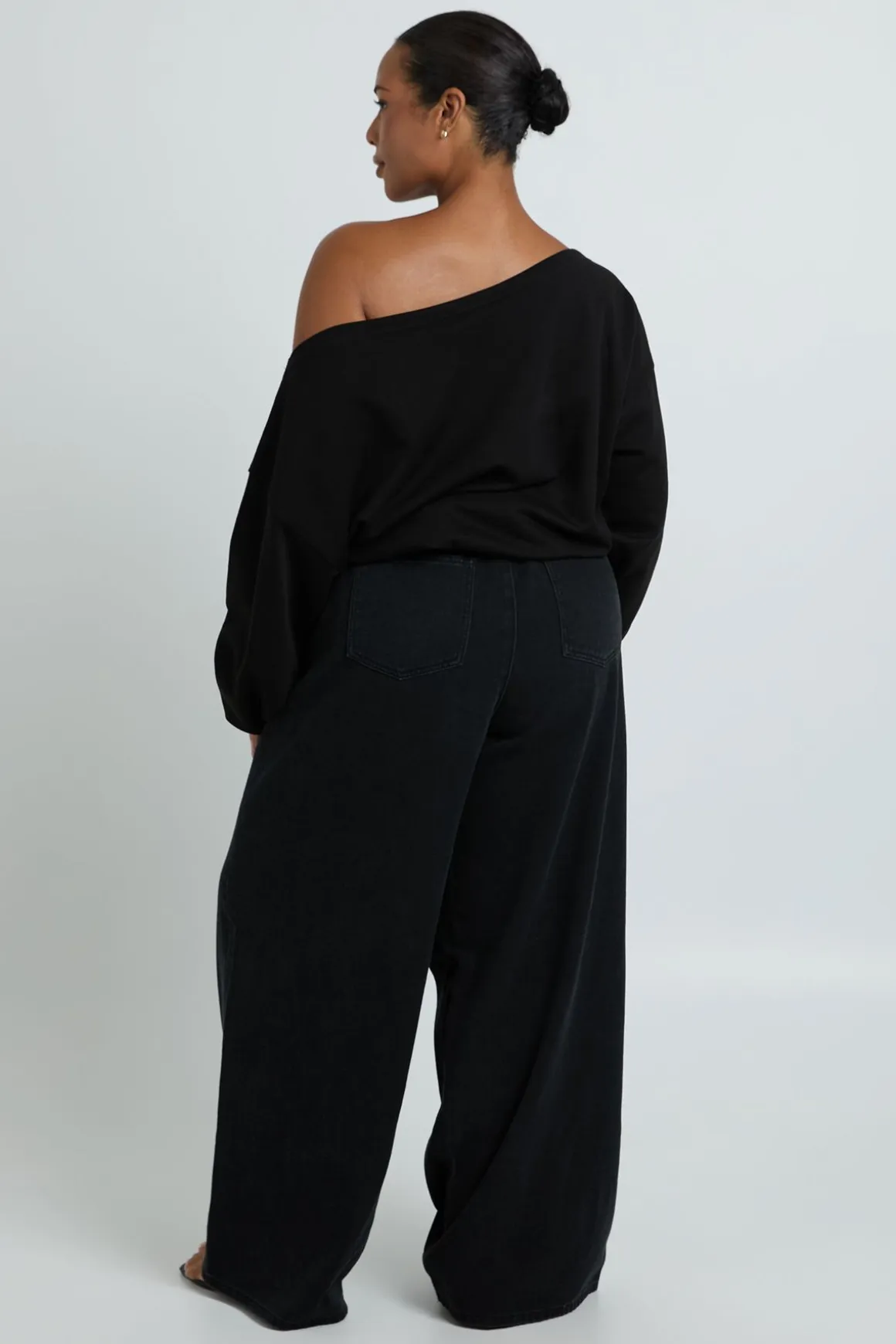 Sweat Asymétrique À Envers Bouclette Plus